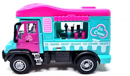 PLAYJOCS GT-8152 Ice Cream lastbil metall och plast fordon leksak för barn samlare