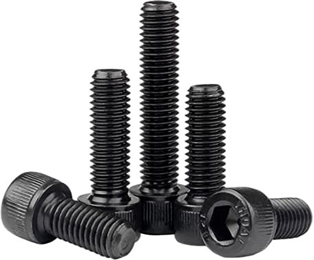 FandWay Tornillos de Cilíndrica Con Hexagonal,DIN 912 Tornillos de Cabeza Allen M5x8/12/16/20/30mm Tornillos de Máquina Acero al Carbono 12.9 Negro Rosca Completa con 1 llave (20/talla)