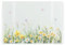 Spring Time Daffodils Rectangular Small Glass Worktop Saver - Floral Smooth Kitchen Chopping/Cutting Board Worktop Protector with Non-Slip Feet 28.5cm x 20cm (11 x 8)
