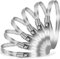 Caianwin 6 fascette stringitubo di grandi dimensioni, 141-165 mm, regolabili, in acciaio inox 304, per automotive, meccaniche, agricoltura