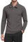 MLANM Men's Long Sleeve Dry Fit Polo Shirts Lightweight Work T-Shirts Sports Casual Tops L Grey