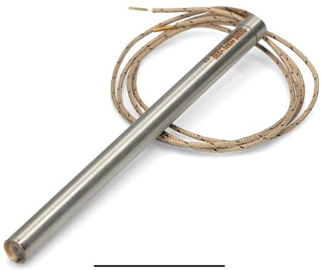 Bujía para estufa de pellets, 300 W, 155 mm, diámetro 9,9 mm con cable, fabricada en Italia