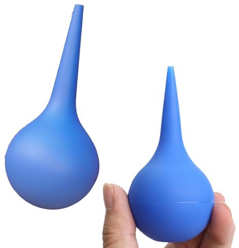 2 PCS Rubber Suction Ear Syringe Bulb for Ear Wax Removal – 30ml Reusable Ear Cleaning Tool – Safe, Gentle, and Easy to Use for Ear and Nasal Care