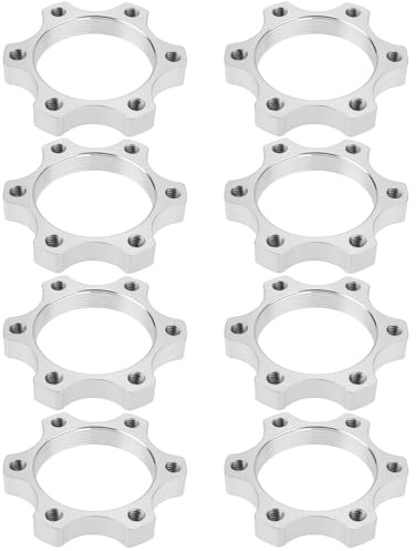 EMSea Lot de 8 Moyeux Filetés pour Roue Libre de Vélo Disques de Frein à Disque Adaptateurs de Bride à 6 Boulons Rotors de Conversion