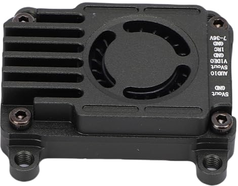 Dilwe Kit de Drones FPV, Transmisor de Vídeo de Aleación de Aluminio de 600 MW, Soluciones de Vídeo Aéreo Cuadricóptero Compatibles con 72 Canales