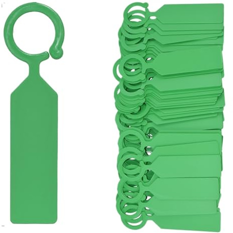 Etiquetas para plantas, Etiquetas marcadoras for plantas, multicolor, 50 unidades(Green-50pcs)