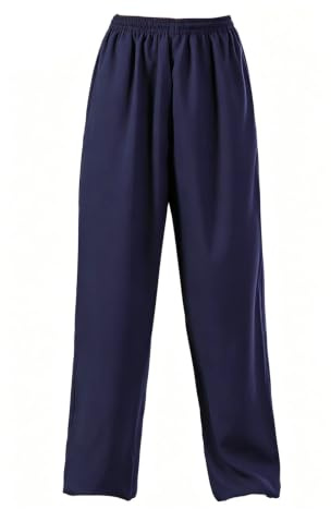 TREWQ Premium elastiska hampa-tai-chi-byxor, lätta och ventilerande kampsportbyxor för Tai Chi, Kung Fu