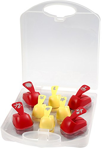 Lot de 8 Poinçons Perforateurs à Motif, Troueuse, Taille : 15 + 23 mm, Motif toute l'année