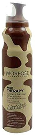 Morfose Schoko Haarmousse Conditioner 200ml – Haarschaumspray, Haarspülung - Schaumfestiger mit Milchprotein & Kakao – Volumen, Hitzeschutz & Pflege für trockenes sprödes Haar