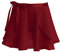 inlzdz Mädchen Chiffon Ballettrock Wickelrock Tanzrock Minirock Kinder Wrap Skirt Ballettröckchen Tanzkleidung Gymnastikanzug Gr.104-152 Burgund 128-152