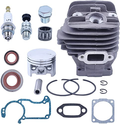 Cilindro e Pistone per Motosega STIHL 026 MS260 Series, ADEFOL Nikasil 44,7mm Cylinder + Piston + Vite del Cilindro + Guarnizioni + Candela Accessori Kit Ricambi 16 in 1