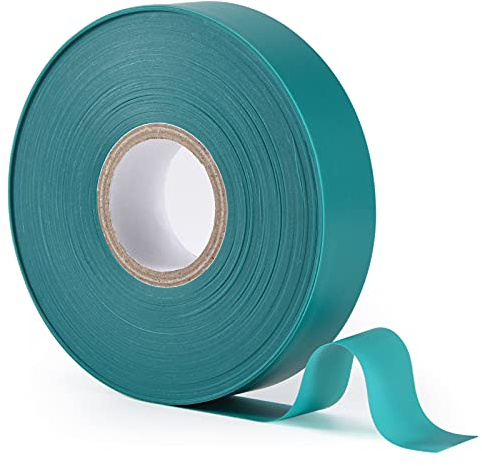 TELENT OUTDOORS Stretch Tie Tape, 1” Wide 200FT Reusable Garden Plant Ties Green Tapes for Plants, Thick Garden Vinyl Stake Ribbon for Branches Flowers Tomatoes Indoor Outdoor Greenhouse