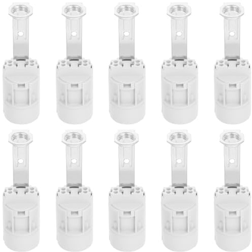 UKCOCO 10 Piezas Soporte De Lámpara De Manguera De Vela De La Luz Portalámparas Con Base De Protector De Interruptor De Luz Portalámparas Con Alambre Lámpara De Techo Lamparas E14 Cobre