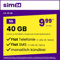 sim24 Handytarif z.B. Allnet Flat 40 GB – (Flat Internet 5G 40 GB, Flat Telefonie, Flat SMS und Flat EU-Ausland, 9,99 Euro/Monat, monatlich kündbar) oder andere Tarife