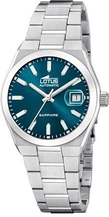 LOTUS Reloj Automático Hombre de Acero Inoxidable 316l Plateado