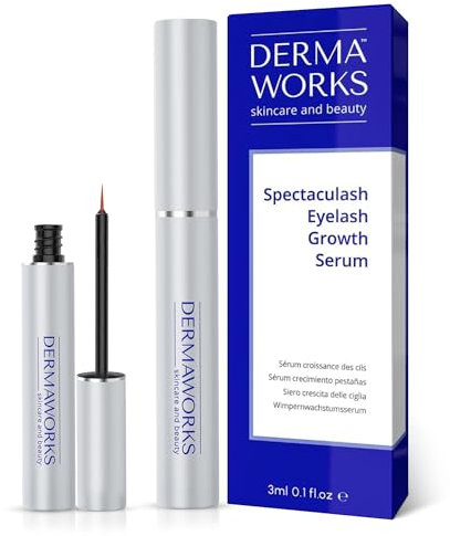 AWARD-WINNING LASH SERUM - SPECTACULASH Eyelash Serum for Growth and Thickness - Rapid Lash Eyelash Growth - Advanced Peptide Formula - Grow Longer, Fuller, Natural Lashes in 60 DAYS - by DERMAWORKS