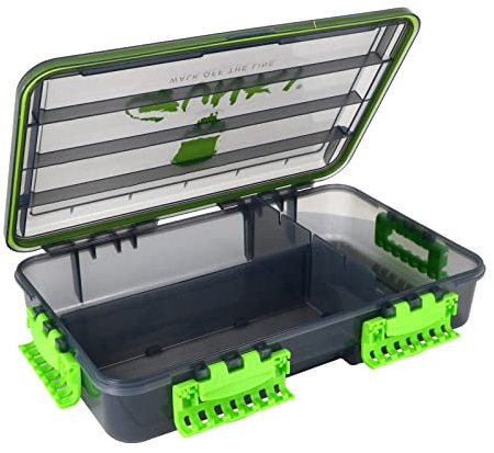 Gunki wasserdichte Big Bait Box 35,5x22x8cm - Kunstköderbox für große Gummifische & Wobbler, Köderbox für Softbaits & Hardbaits, Wobblerbox, Angelbox
