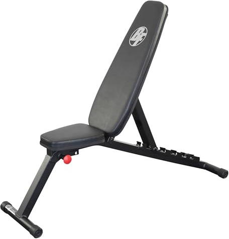 Best Fitness Folding Weight Bench (BFFID25) for Barbell and Dumbbell Exercises, Strength Training Home Gym Equipment, Incline & Decline Workouts