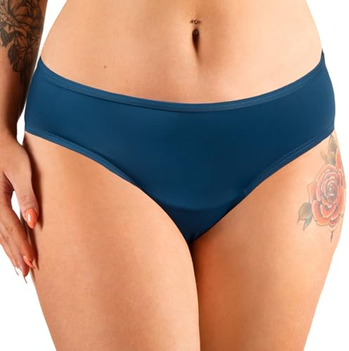 Mademoiselle Culotte - Maillot de Bain Menstruel - 4 Couches Absorbantes Flux Léger à Modéré - Protection Hygiénique Réutilisable sans Fuite - Résistant Chlore et UV - Marque Française - Nora S