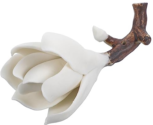 NUOBESTY Soporte Decoración de Magnolia Caligrafía Pinceles Forma Multifuncional Resina, Decorativo Elegante y Oficina de Escritorio