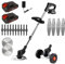 EYESLA Tagliaerba a Batteria Itoolmax 3 in 1 1800w, Tagliaerba Senza spazzole Regolabile in Altezza 3 in 1 con 3 Tipi di Lame