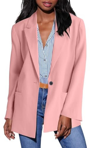 Blazer Damkavaj, kappa, dam, kort kappa, västerländsk kostym, sweatblazer, övergångsjackor, blusjacka, sportiga utomhusjackor för kvinnor, jacka, teddy-jacka, damkoftor, ROSA, L