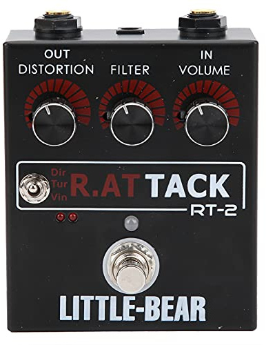 Efector de Distorsión con Verdadero Diseño de Bypass, Vintage Sucio Sonido Eléctrico, Construcción Premium, para Guitarristas