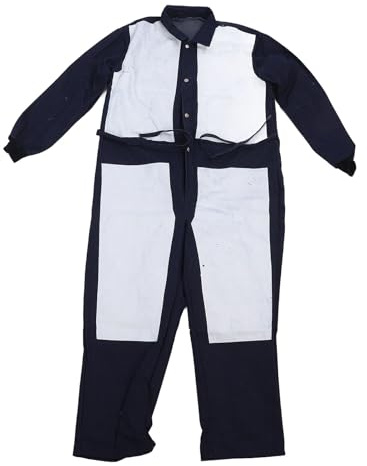 Garosa Traje Protector para Chorro de, Mono de Lona con Refuerzo en el Pecho, y Muslos para Pintura en Aerosol, Chorro de, Entornos Polvorientos