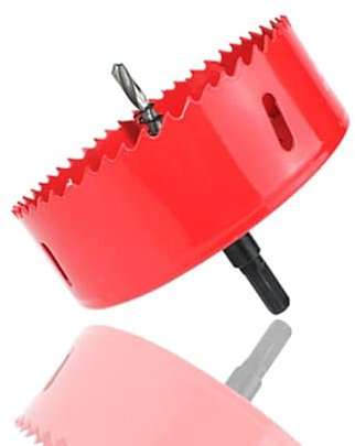 Abre Agujeros, Sierras de Corona, M42 bimetálico, rojo de 15 a 200 mm, brocas dentadas perforadoras para hacer agujeros en hierro, aluminio, tuberías, plástico, acero, metal, madera (175mm)