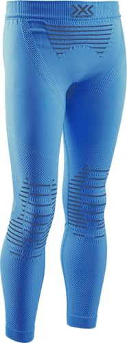 X-Bionic Invent 4.0, Strato Base Pantaloni Funzionali Unisex Bambini, Teal Blue/Anthracite, XL (Taglia Produttore : 12/13)