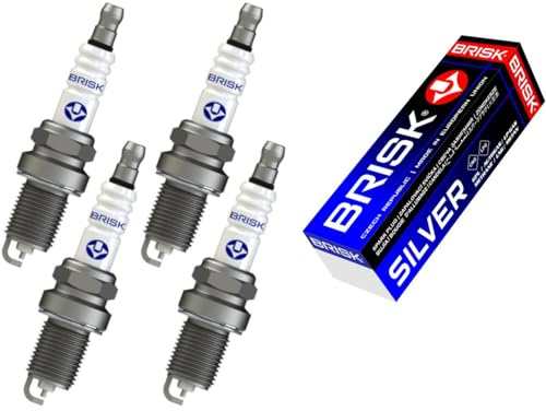 BRISK Silver BR14YS 1705 Candele d'accensione Benzina GPL Metano, set di 4