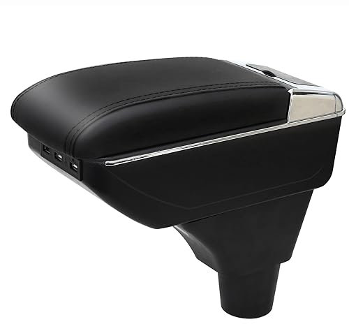 YJYWZH für Opel Meriva Armlehnen Mittelarmlehne mit Ablagefach und Getrankehalter USB-Anschluss Autozubehör Konsole Armauflage