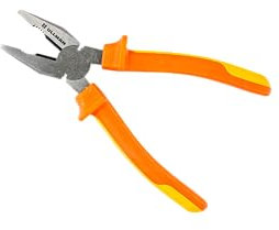 Ullman Insulated 8 in Combination Pliers with Industrial Non-Slip Grip - Perfect Hand Tool for Electricians, HVAC, and Contractors