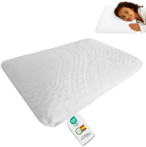 Almohada Infantil Viscoelástica 40x60x6cm – Cojín Ergonómico y Transpirable para Niños 2–8 Años – Almohada Cuna Bebe + Cama 90cm – Hipoalergénica + Suave + Lavable y de Larga Duración | Memory Confort