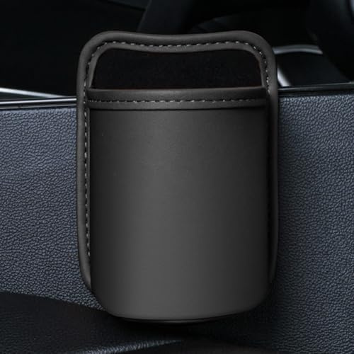 BAHME 1 Pcs posacenere auto Portabevande per auto con clip on per bevande, portabicchieri auto, portabottiglie, portabottiglie, per porta e sedile posteriore, in pelle PU