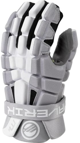 Maverik MX Lacrosse Gloves 2025 – Beginner Friendly Protective Lacrosse Gloves with Dual Density Foam, Shark Gel Thumb Protection, Flowcool Venting & Nash Palm for Enhanced Control (Small)