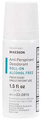 McKesson Antiperspirant Deodorant Roll-On Stick [Pack of 96] Bulk, Mini Travel Size, Alcohol-Free, Fresh Scent, 1.5 fl oz