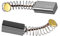 sourcing map Carbono Escobilla, Motor Ingletadora Sierra Cepillos Juego Reemplazo, 10 Pares