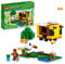 LEGO Minecraft The Bee Cottage 21241, Bauspielzeug mit Bauernhaus, Bauernhof, Baby Zombie und Tierfiguren, Geburtstagsgeschenkidee für Jungen und Mädchen