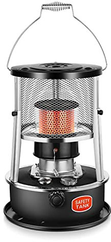 AEMIN Estufa Camping, Estufa De Calentador De Queroseno Portatil, 4.5L Estufa De Queroseno ，For Calentador Queroseno Invernadero(Color :Schwarz/Blau) (Color : Blue-B)