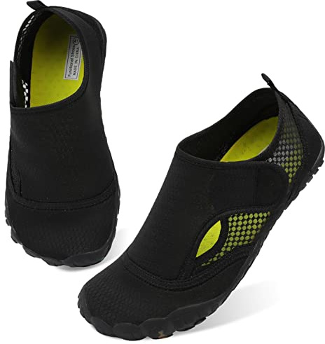 Womens and Mens Water Shoes Thicken Soles Breathable Swim Shoes Cozy Barefoot Athletic Aqua Socks for Beach Pool Diving Hiking Outdoor Water Sports 8.5 Women/7.5 Men