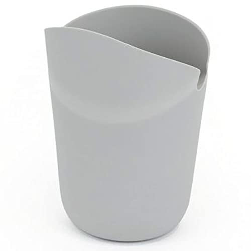 ACAN Tradineur - Palomitero para microondas de silicona, recipiente, cuenco plegable para cocinar palomitas de maíz, libre de BPA, apto para lavavajillas (Gris - 14,5 x 8 cm)