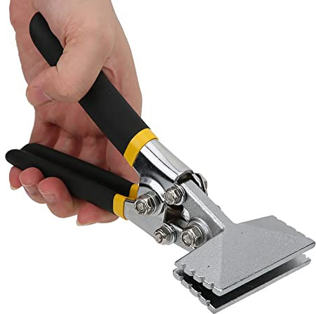 Metal Sheet Bending Pliers, Straight Pliers Manual Bender Tool Flattening Clamp Seamer Non Slip Handle Seaming for Flattening, Bending, Seaming, Metal Sheet (Straight)