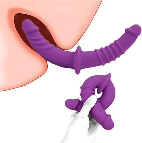 Neuer Doppeldildo Analdildo Silikon Dildo mit Realistischer Eichel Buttplug 25 cm Analplug Anal Vagina Trainer Hmxseu G-Punkt P-Punkt Massagegerät Extremes Sexspielzeug für Frauen Männer Paare