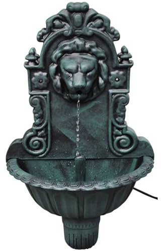 Gecheer Väggfontän Lion Head Design, Trädgård Vattenfall, Trädgårdsfontän, Damm Fontän, Vattenfall Dam, P40538