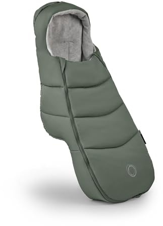 Bugaboo Sacco a Pelo, Accessorio Essenziale per il Passeggino, Per Tutte le Stagioni e Impermeabile, con Poggiapiedi, Caldo, Confortevole e Traspirante, in Forest Green