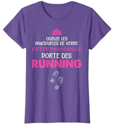 Femme Course A Pied Princesse Running Cadeau Humour T-Shirt