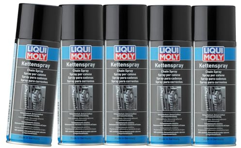 BandelOne enthält 5x 400 ML Liqui Moly Kettenspray Sprühfett Kettenfett Kettenschutz Spray