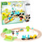 BRIO World Disney Mickey Mouse Train Set Toy for Kids Age 3 Years Up - Wooden Railway Add On Accessories