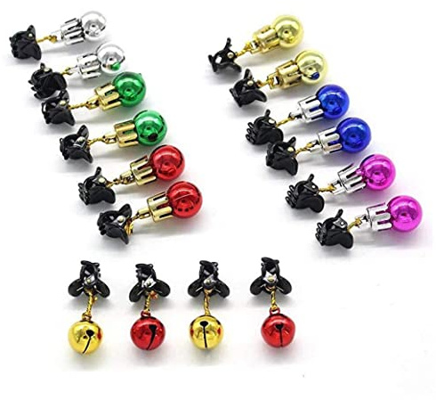 12 st/set julgranskulor julskägg ljus skägg julgranskulor ornament skäggkulor för män lyser upp färgglada högtidsdekorationer skäggdekorationer för män (stil 2)